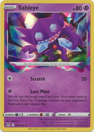 Sableye – 70/196 (Holo)