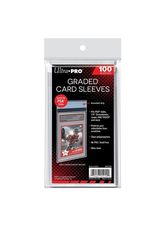 Sleeves til PSA/CGC kort - Graded Card Sleeves 100 stk. top-loading (86,4x142mm) - Ultra Pro