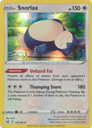 Snorlax – 143/196 (Holo)