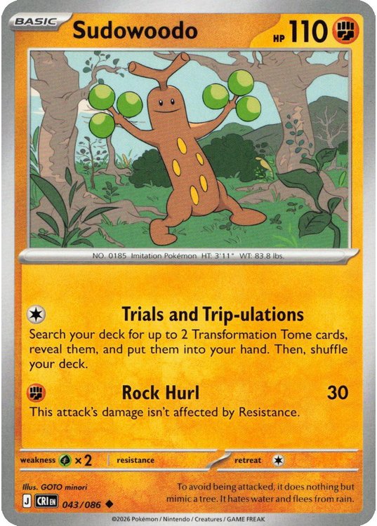 Sudowoodo – 043/086