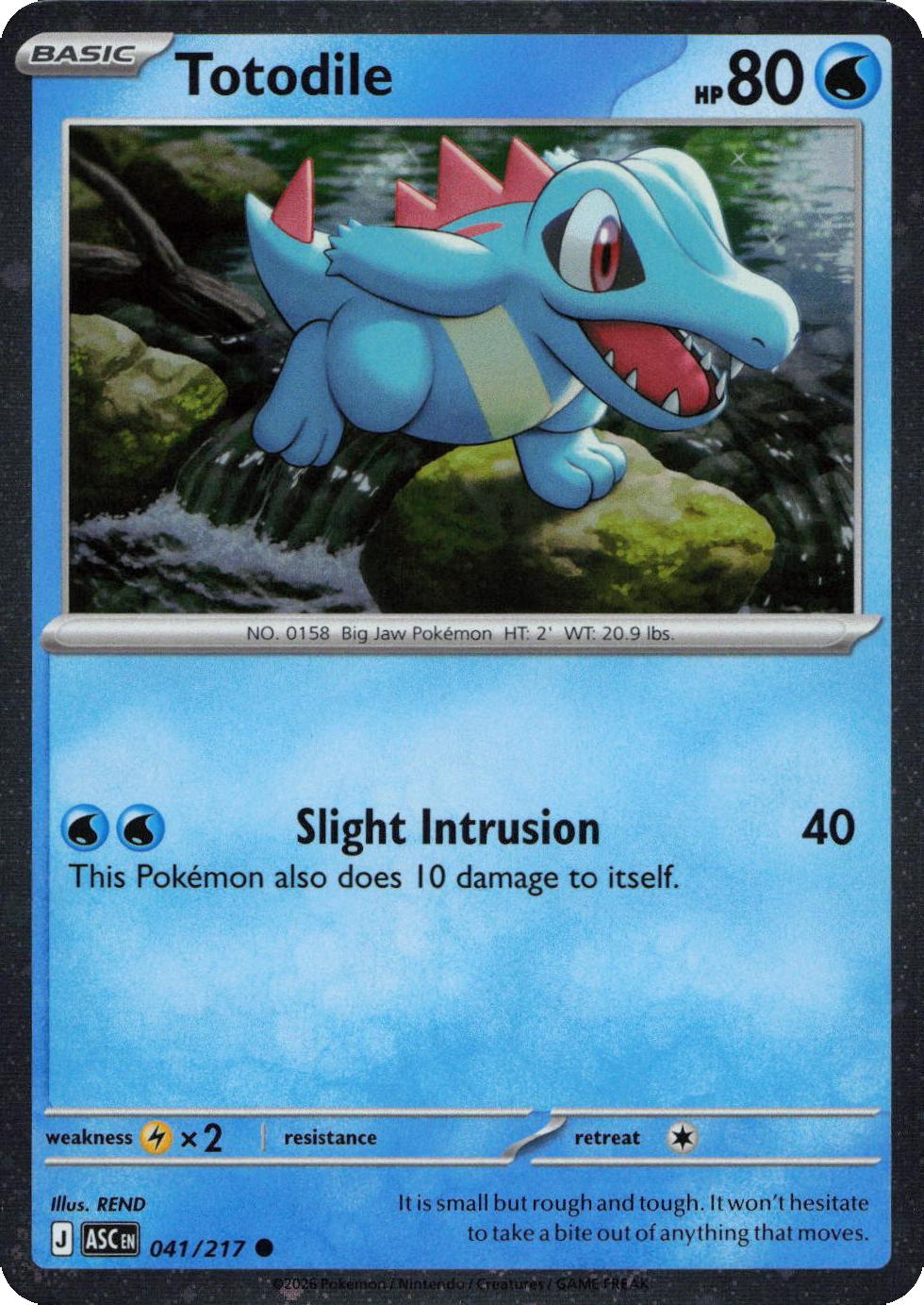 Totodile – 041/217 – Cosmos Holo