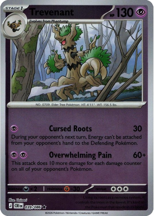 Trevenant – 039/086 – Reverse