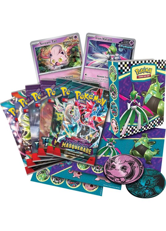 Tyranitar tin kuffert - Pokemon Collector Chest Summer 2024 - Indhold i boksen