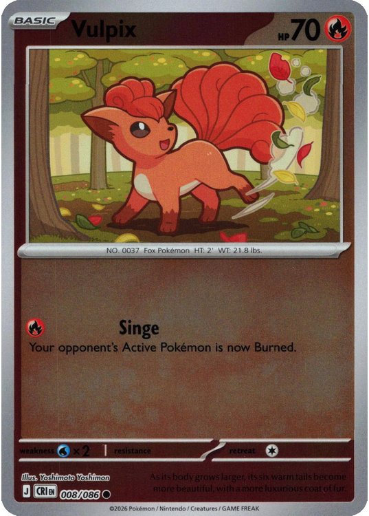 Vulpix – 008/086 – Reverse
