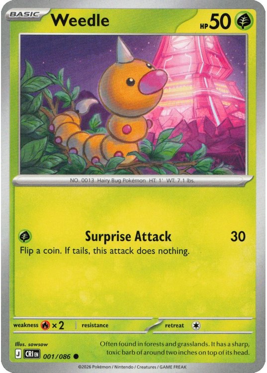 Weedle – 001/086