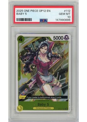 Baby 5 (One Piece) – OP12-112 – PSA 10