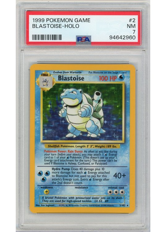 Blastoise ex 2/102 PSA 7