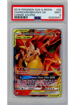 Charizard & Braixen GX – 22/236 – PSA 9