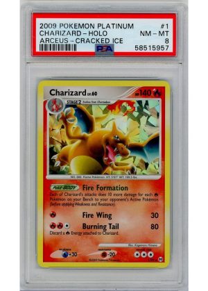 Charizard Cracked Ice Holo 1/99 PSA 8