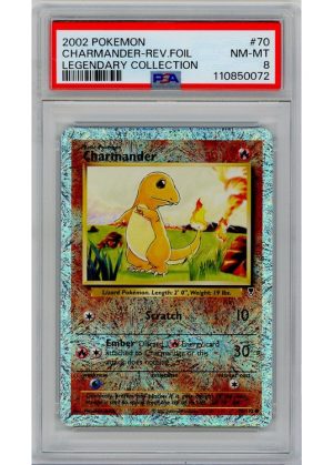 Charmander 70/110 Reverse Foil PSA 8