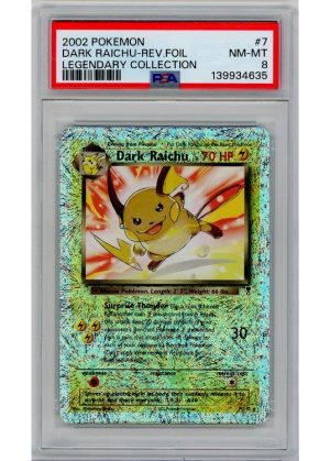 Dark Raichu 7/110 Reverse Foil PSA 8