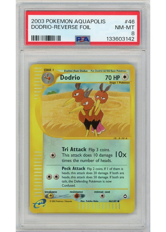 Dodrio 46/147 Reverse Foil PSA 8