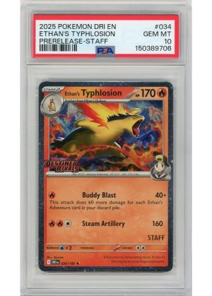 Ethan’s Typhlosion – STAFF – 034/182 – PSA 10