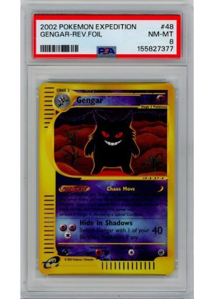 Gengar 48/165 Reverse Foil PSA 8
