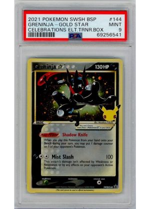 Greninja * (Gold star) – SWSH144 – PSA 9