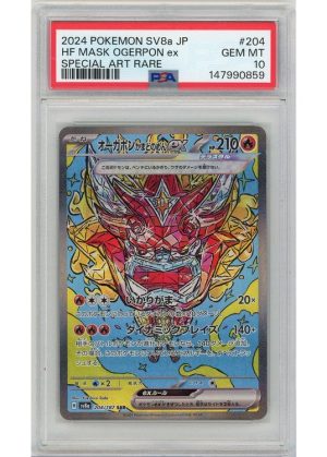 Hearthflame Mask Ogerpon ex 204/187 PSA 10
