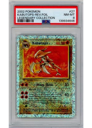 Kabutops 27/110 Reverse Foil PSA 8