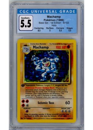 Machamp 8/102 1st Edition CGC 5.5