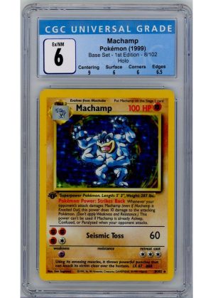 Machamp 8/102 1st Edition CGC 6