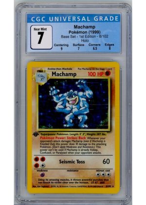 Machamp 8/102 1st Edition CGC 7