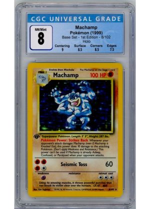 Machamp 8/102 1st Edition CGC 8