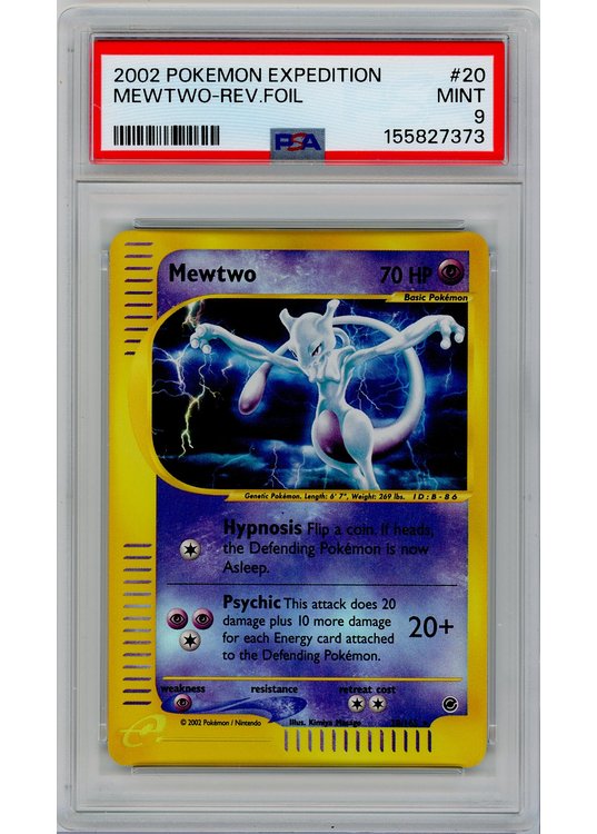 Mewtwo 20/165 Reverse Foil PSA 9