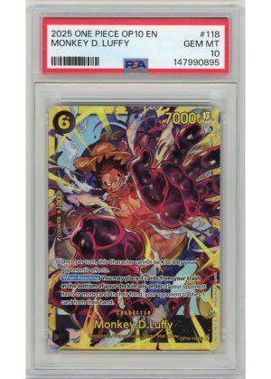 Monkey D. Luffy (One Piece) – OP10-118 – PSA 10