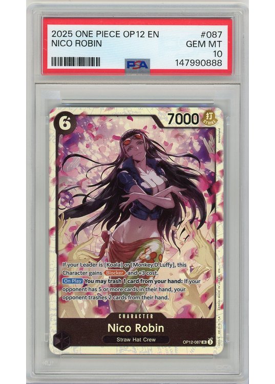 Nico Robin (One Piece) OP12-087 PSA 10