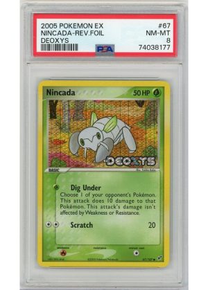 Nincada 67/107 Reverse Foil PSA 8