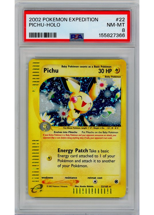 Pichu 22/165 PSA 8
