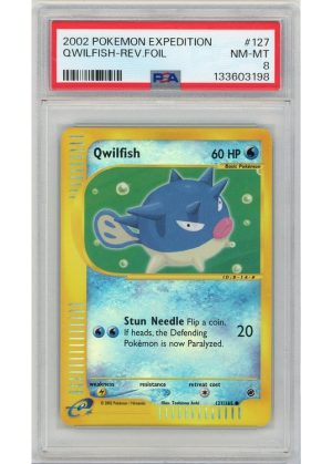 Qwilfish 127/165 Reverse Foil PSA 8