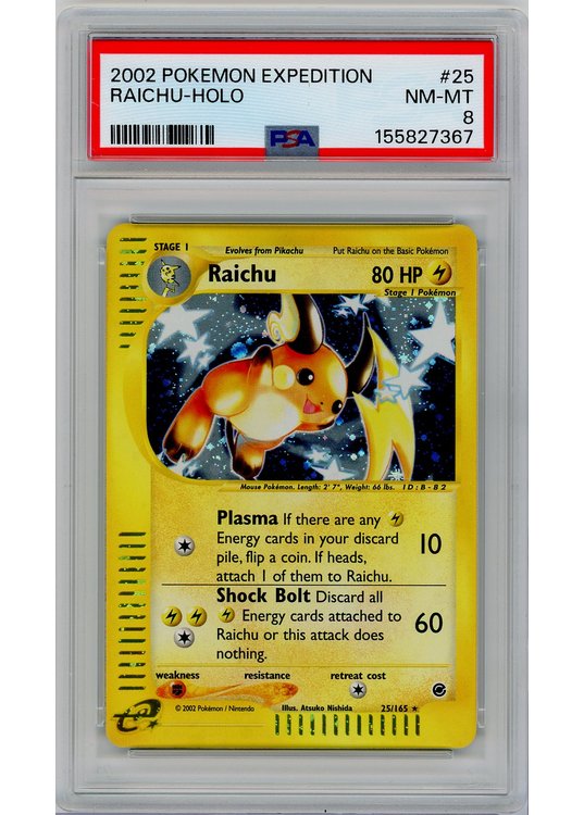 Raichu 25/165 PSA 8