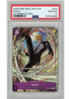 Sanji (Alternate Art) (One Piece) – OP12-070 – PSA 10