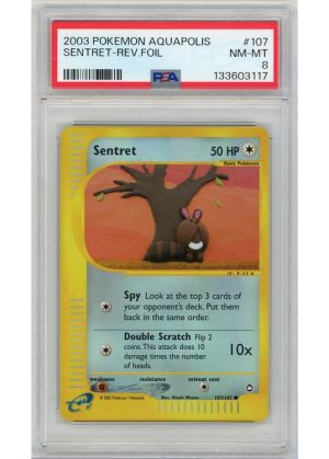 Sentret – 107/147 – Reverse Foil – PSA 8