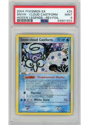 Snow-Cloud Castform 25/101 Reverse Foil PSA 9