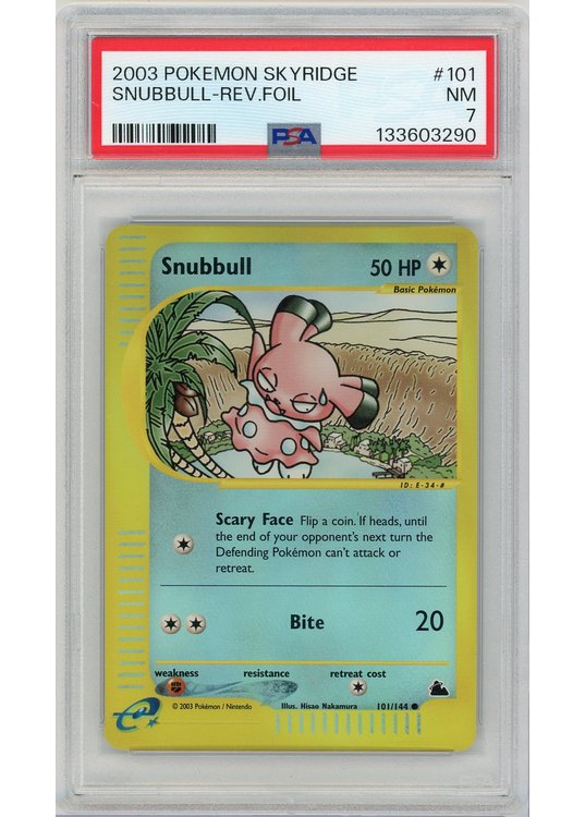 Snubbull 101/144 Reverse Foil PSA 7