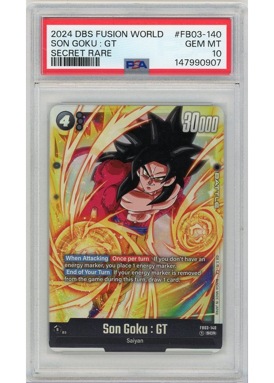 Son Goku: GT (Secret Rare) (Dragon Ball) FB03-140 PSA 10