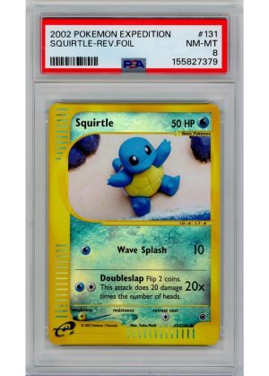Squirtle – 131/165 – Reverse Foil – PSA 8