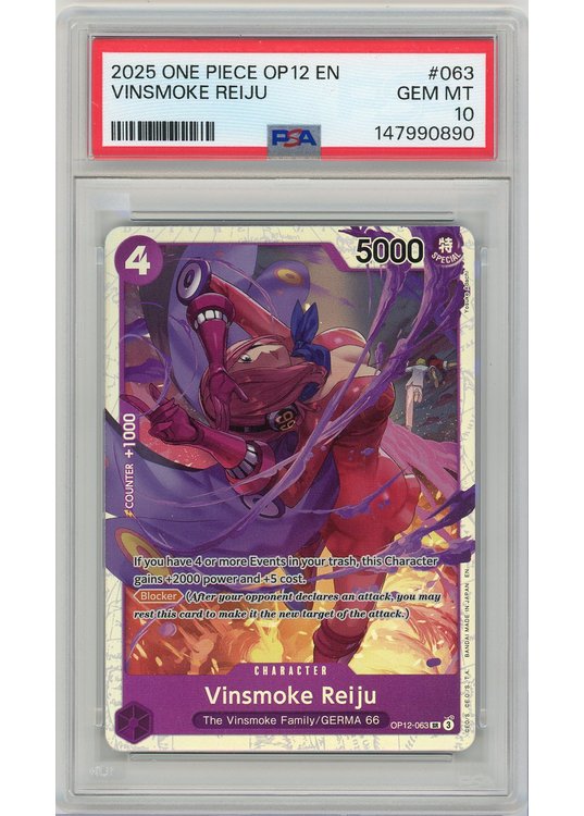 Vinsmoke Reiju (One Piece) OP12-063 PSA 10