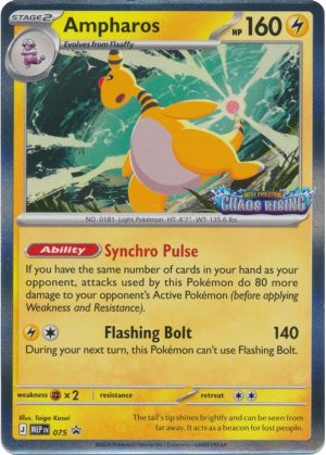 Ampharos - MEP075 (Prerelease) - Pokemon Mega Evolution promo