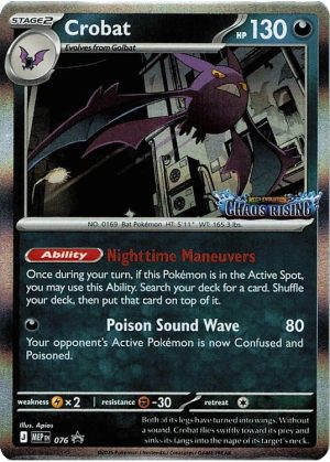 Crobat - MEP076 (Prerelease) - Pokemon Mega Evolution promo