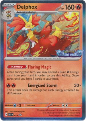 Delphox - MEP074 (Prerelease) - Pokemon Mega Evolution promo
