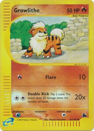 Growlithe – 62/144 – Reverse