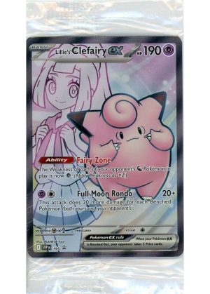 Lillie's Clefairy ex - SVP195 (4 kort - Clefairy & 3 stk. Lillies Pearl Cosmos holo) - Sealed