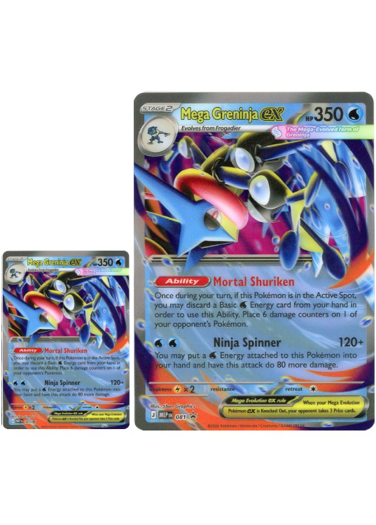 Mega Greninja ex - MEP081 (3D effekt) - JUMBOkort