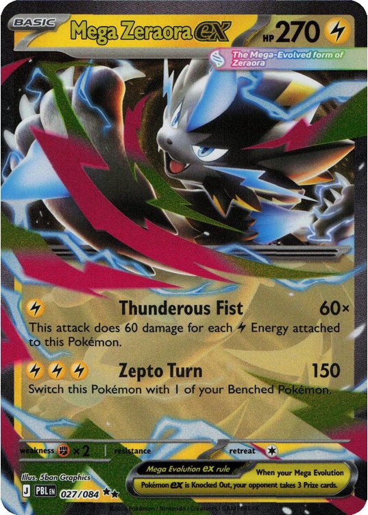 Mega Zeraora ex - 027/084