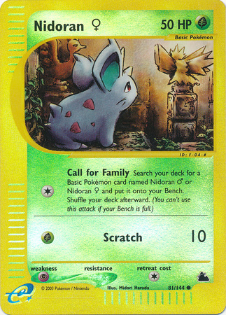 Nidoran ♀ - 81/144 - Reverse