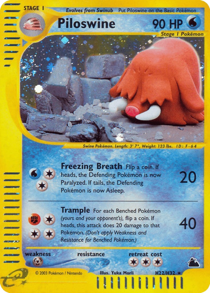 Piloswine - H22/H32 (Holo)