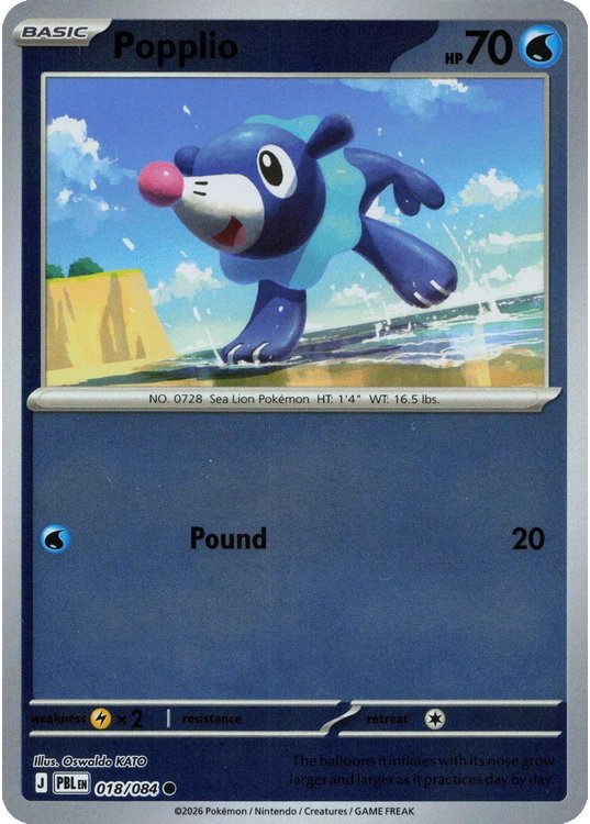 Popplio - 018/084 - Reverse
