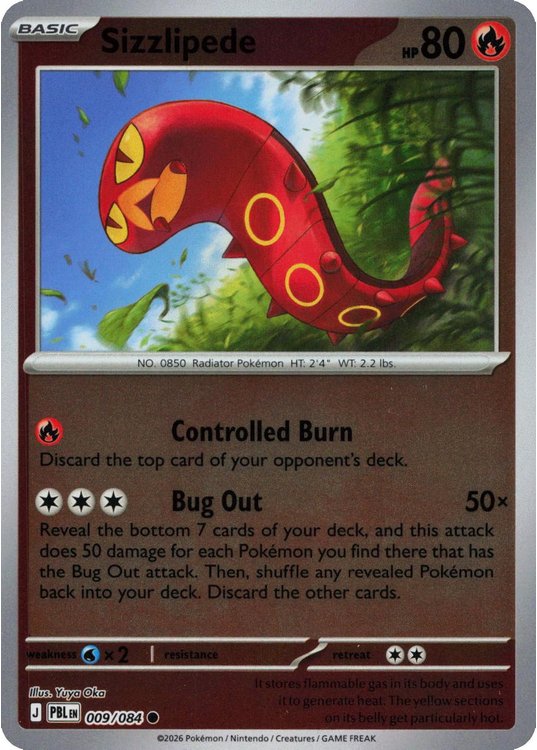 Sizzlipede - 009/084 - Reverse